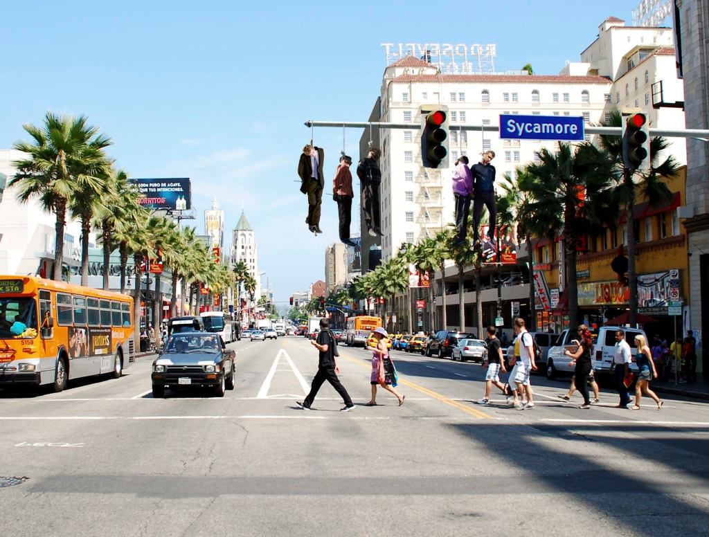 Corpses of 'Lone Ranger' Producers Hung From Hollywood Blvd. Street Lights As Warning To Others