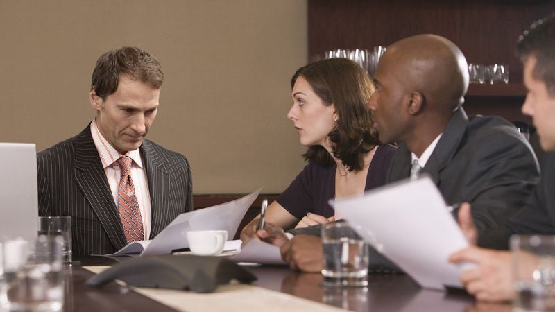 Employee Offering Suggestion At Meeting Slowly Grows Quieter And Quieter Until Eventually Squeaking ‘I Don’t Know’