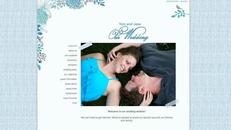 Couple Thoughtfully Puts Up Wedding Website For Friends To Mock