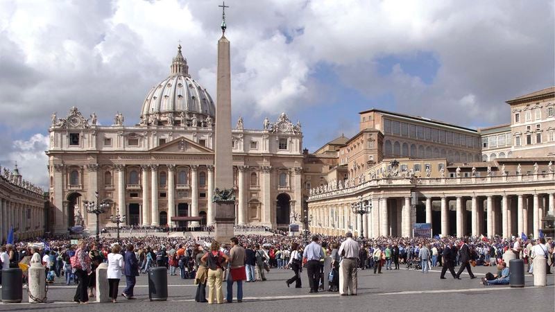 Stunned St. Peter’s Square Crowd Overhears Pope Francis Getting Bitched Out By God