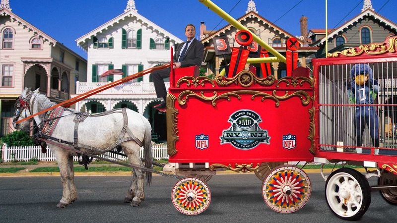 Super Bowl Packs Up, Leaves Town In 40-Wagon Train