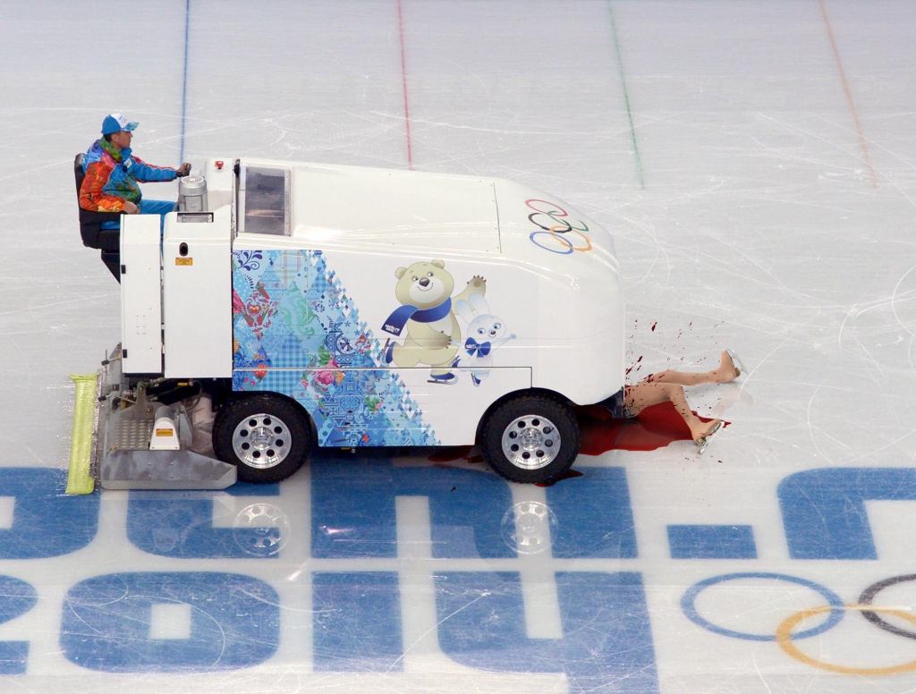 15-Year-Old Figure Skating Sensation No Match For Zamboni