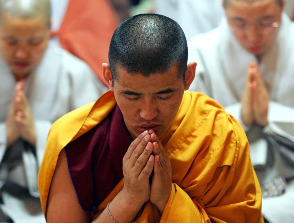 Chorus To ‘Juke Box Hero’ Playing On Repeat In Monk’s Bowed Head