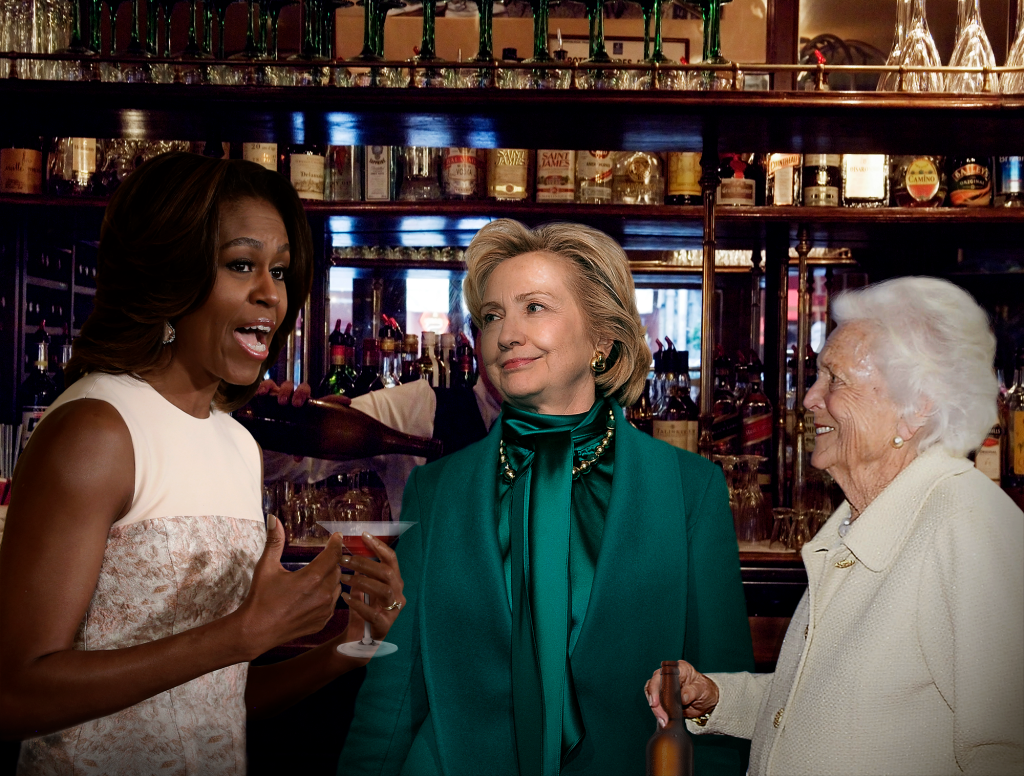 Michelle Obama, Hillary Clinton, Barbara Bush Hit D.C. Bar Scene For First Ladies Night Specials