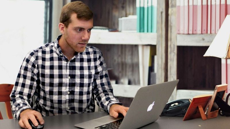 Increasingly Anxious Man Worried Order Confirmation Email Never Going To Come