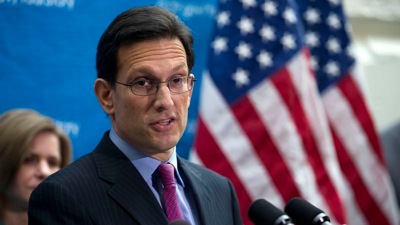 Resigning House Leader Cantor Reflects On All The Accomplishments He Thwarted