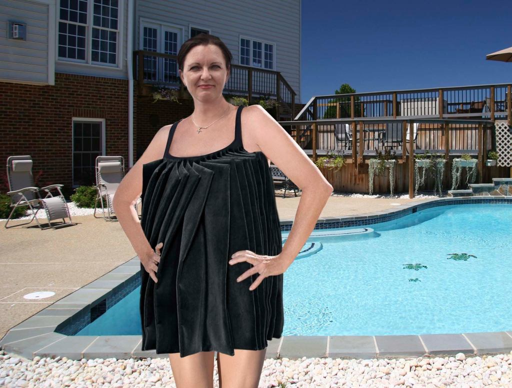 Mom’s Bathing Suit Just One Giant, Body-Eclipsing Ruffle