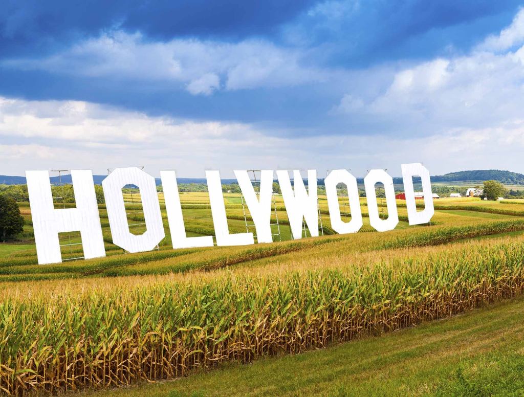 Disillusioned Hollywood Sign Moves Back To Small Iowa Farm Town