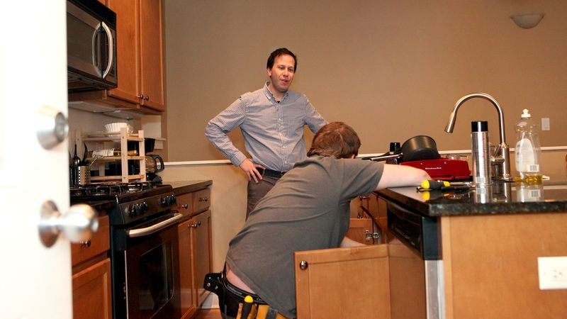 Hero Of The Common Man Talks To Plumber For Entire Time He’s In House