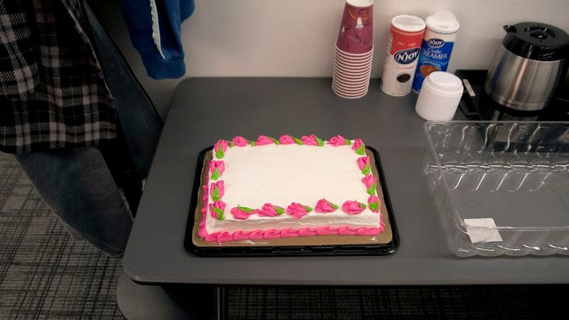 Cake Left Out In Break Room With No Instructions