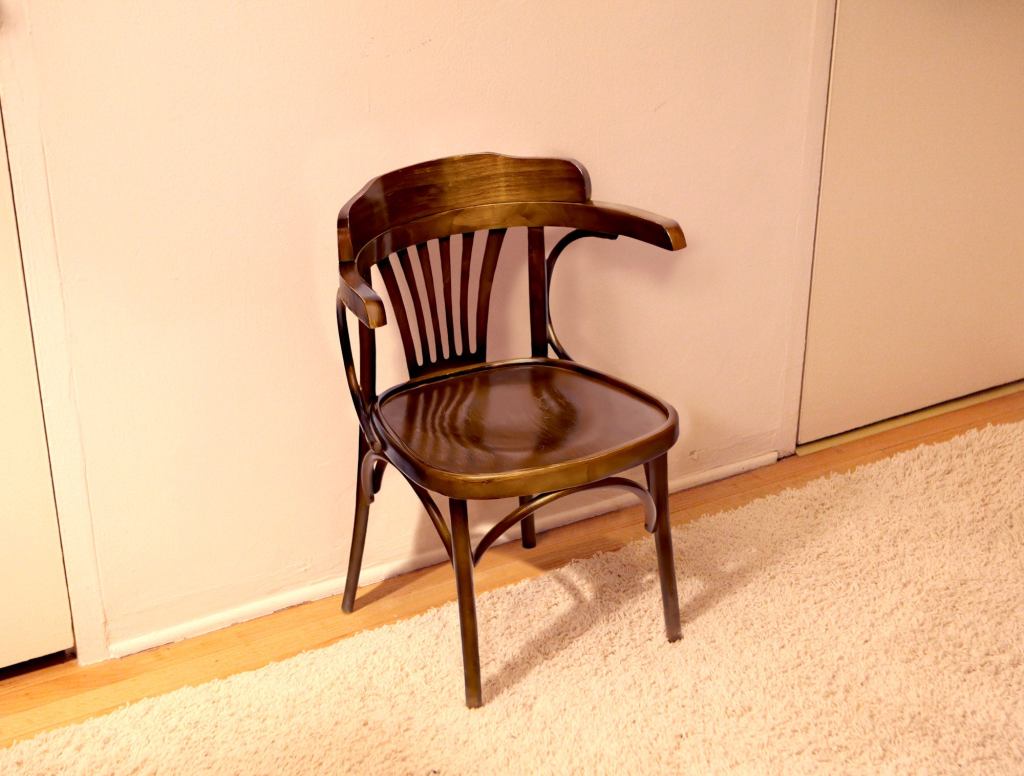 Weird Wooden Chair Pressed Into Service For Thanksgiving