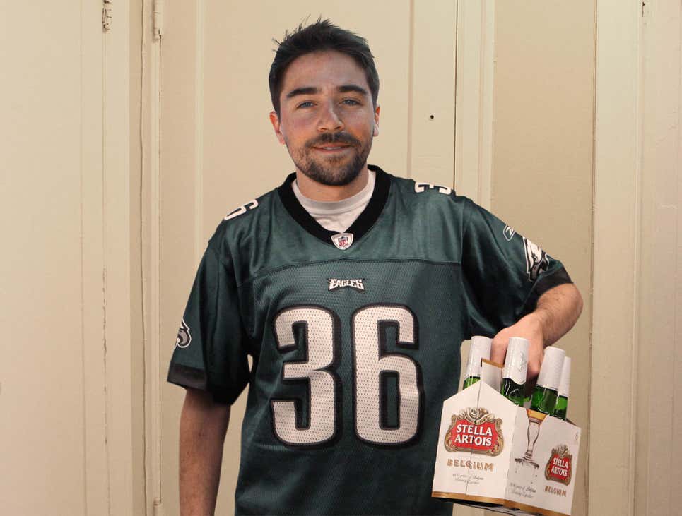 Friend Shows Up To Super Bowl Party Wearing Eagles Jersey For Some Reason