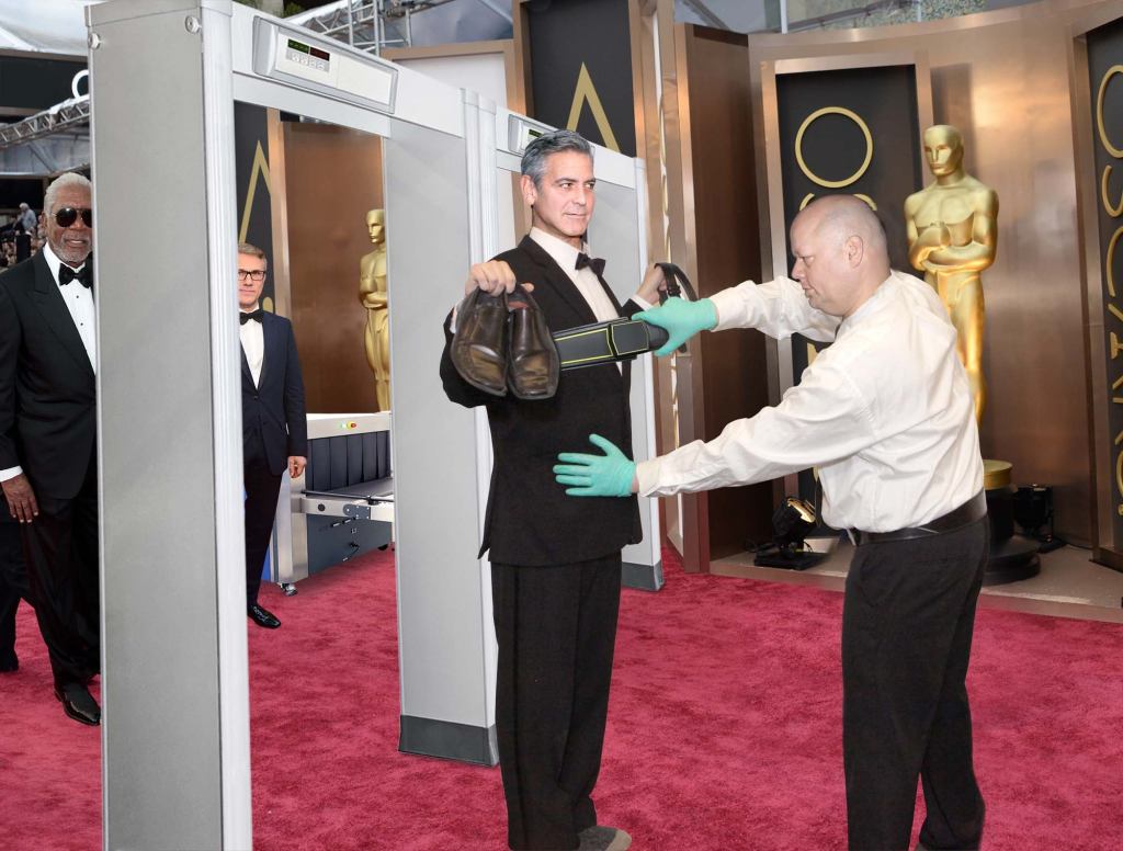 Hollywood's Biggest Stars Endure Long Lines At Oscars Security Screening