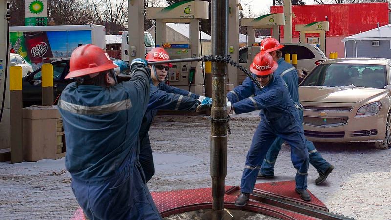 Lucrative New Oil Extraction Method Involves Drilling Directly Into Gas Stations