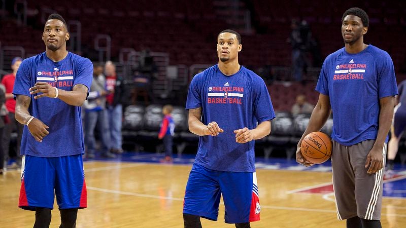 76ers Afraid To Kick Bunch Of Tough-Looking Guys Off Practice Court