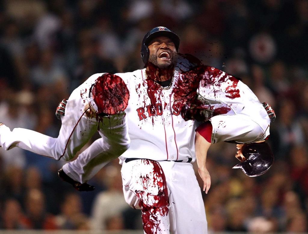 Frustrated David Ortiz Breaks Bat Boy Over Knee