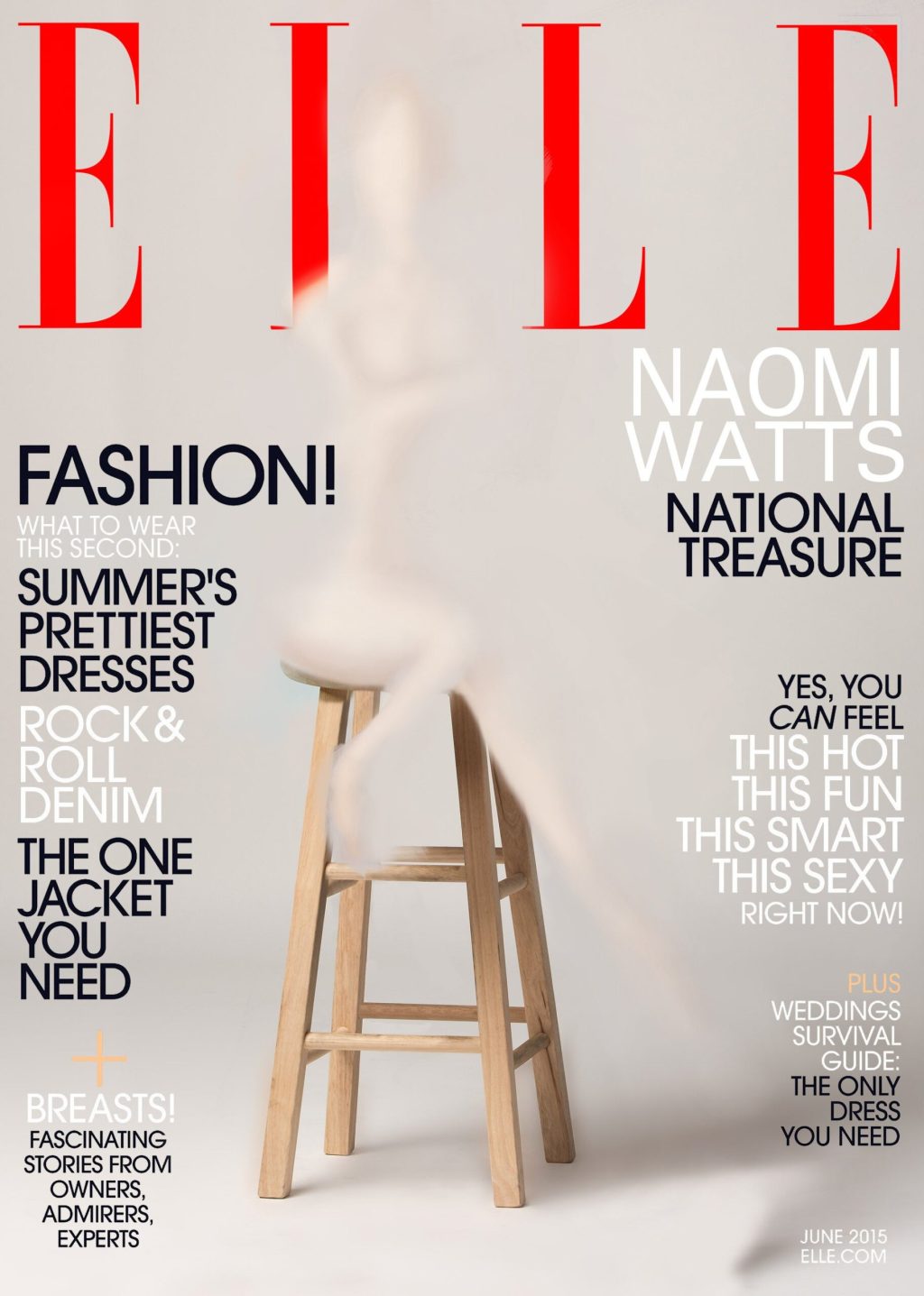 ‘Elle’ Magazine Accidentally Airbrushes Naomi Watts Out Of Cover Altogether