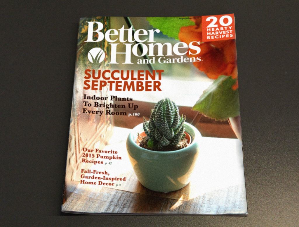 ‘Better Homes & Gardens’ Puts First Plus-Sized Succulent On September Cover