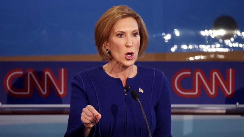 GOP Promotes Carly Fiorina To Male Candidate After Strong Debate Showing