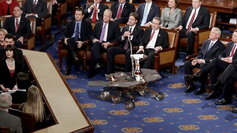 NASA Deploys Congressional Rover To Search For Funding