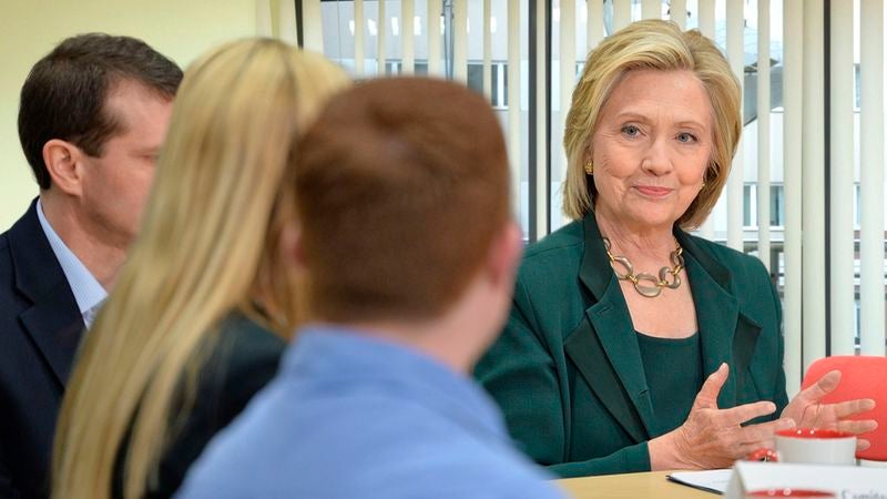 Campaign Staffers Making Progress Conditioning Hillary Clinton To Replicate Emotions