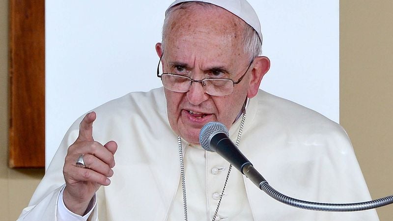 Horrified Pope Calls Philadelphia Humanity’s Greatest Sin Against God