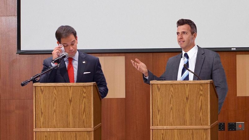 Campaign Advisers Secretly Enjoying Totally Destroying Marco Rubio During Practice Debates