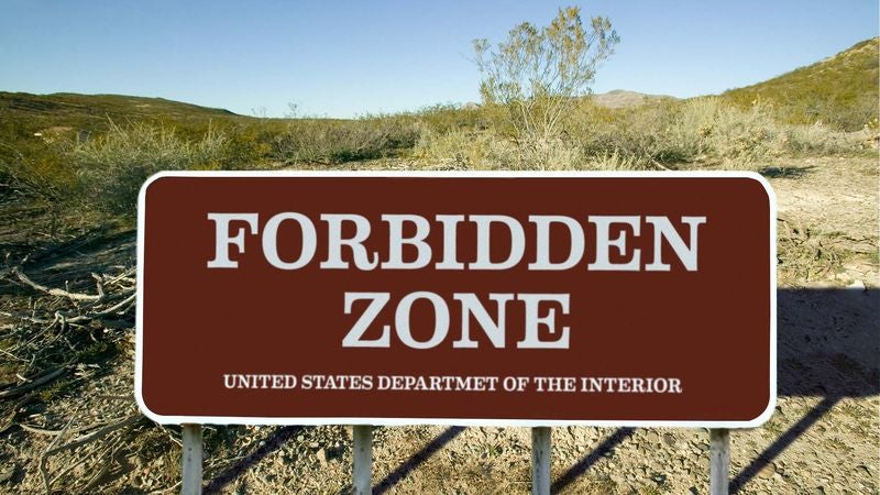 Federal Government Adds 600,000 Acres To National Forbidden Zone