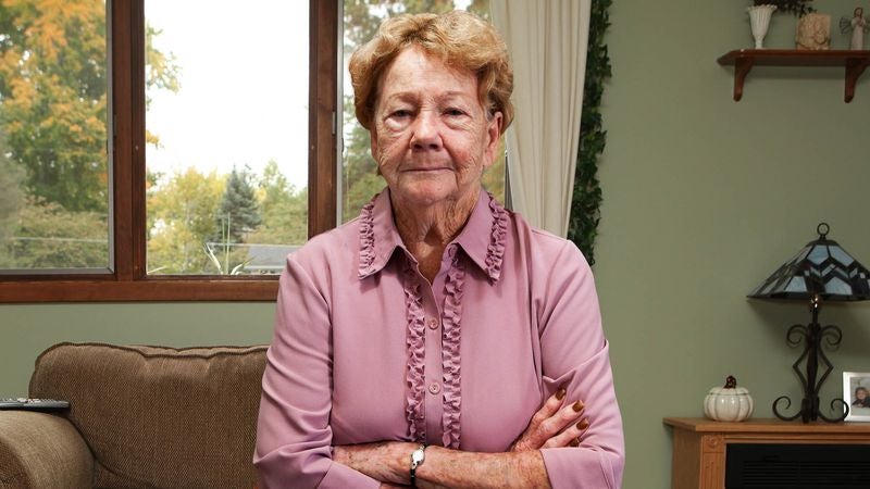 Grandmother Down To 10-Step Radius Around Recliner In Den