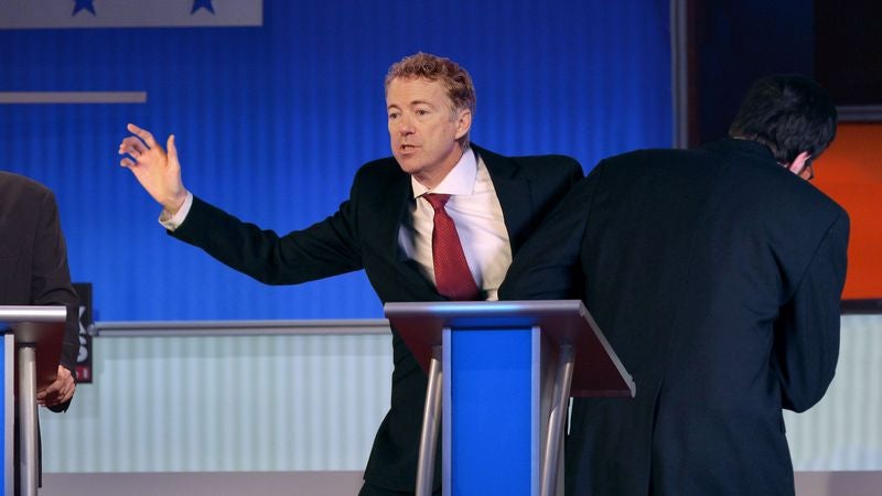 Rand Paul Escorted Off Stage After Falling Below 2.5% In Middle Of Debate