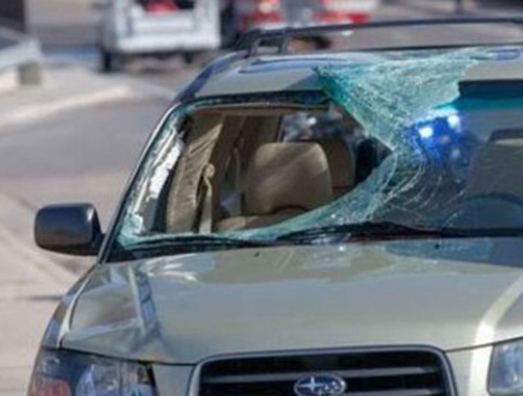 Passenger Ruins Perfectly Good Windshield By Flying Through It