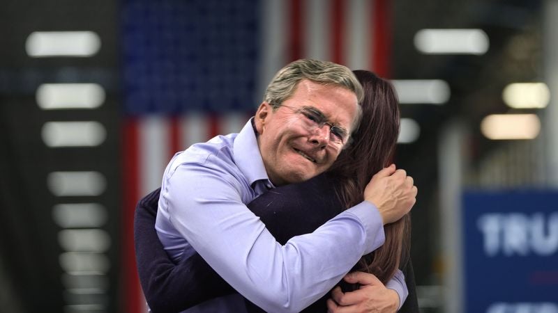 Iowan Comforts Sobbing Jeb Bush At Town Hall