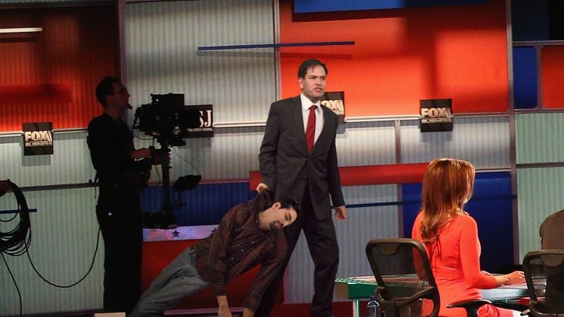 Rubio Refutes Claim He Soft On Immigration By Dragging Undocumented Worker He Knocked Out Cold Onto Stage