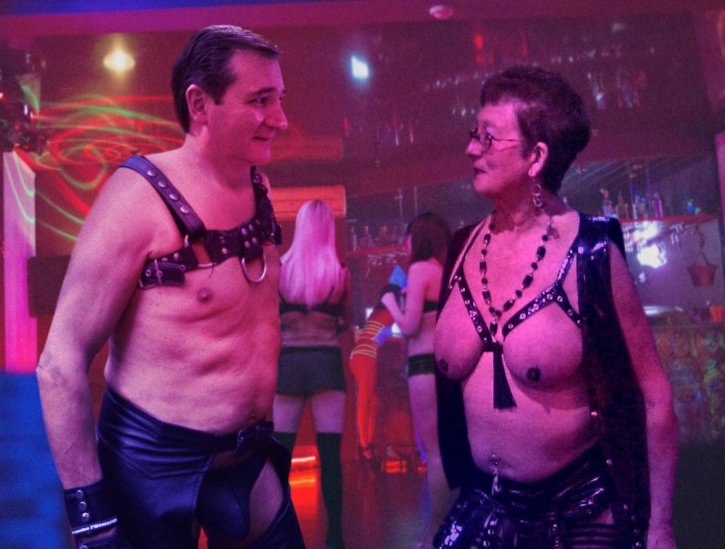 Leather-Clad Ted Cruz Greeting Voters At Reno-Area Fetish Club