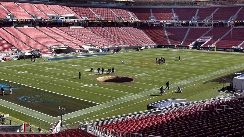 NFL Vows To Fix Bottomless Pit On Levi’s Stadium Field Before Super Bowl