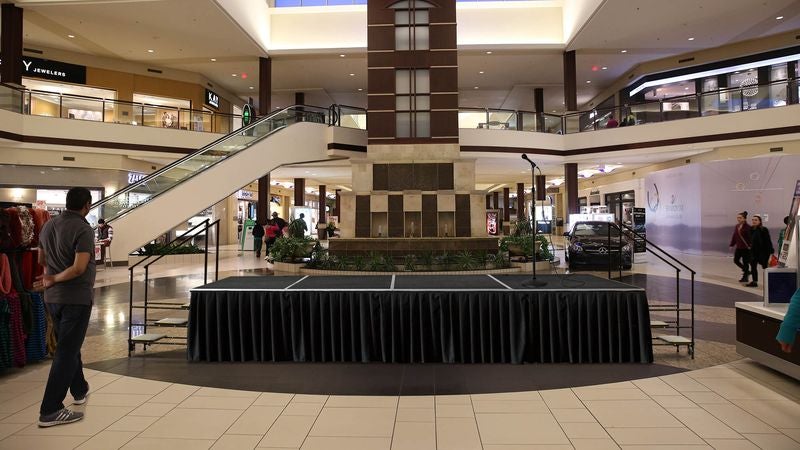 Entire Shopping Mall Quietly Dreading Whatever Empty Stage Set Up For