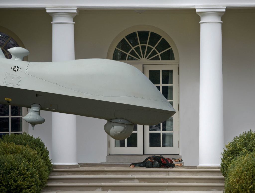 Drone Places Fresh Kill On Steps Of White House