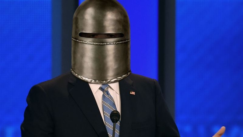 Ted Cruz Skyrockets In Polls After Head Permanently Sealed Within Iron Mask