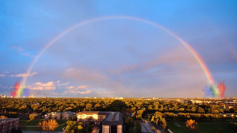 Department Of Interior Brings Down Derelict Rainbow With Controlled Demolition