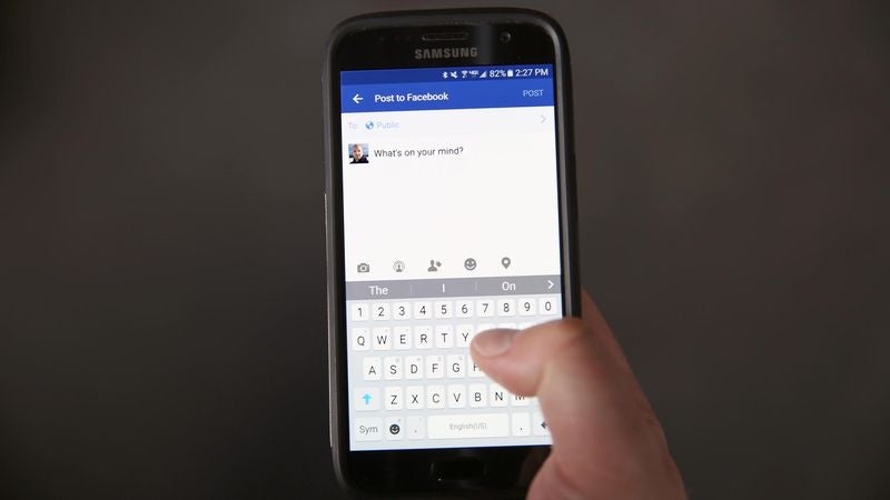 Facebook Status Update Field Dreading What Area Man About To Type Into It