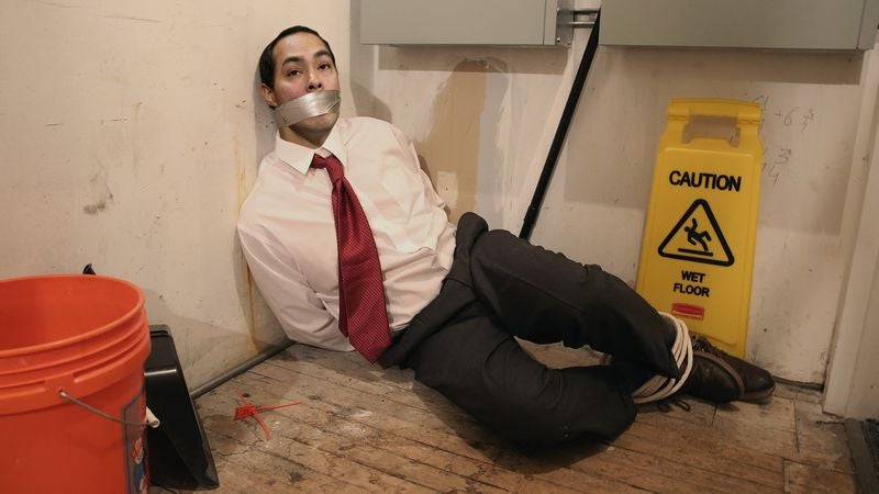 Bound, Gagged Joaquin Castro Horrified By What His Identical Twin Brother Might Be Doing Out On DNC Floor