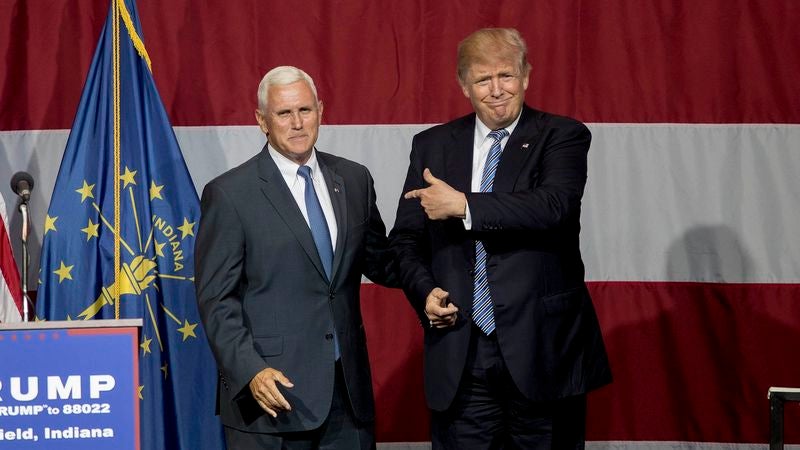 Trump Campaign Selects Mike Pence As Concrete Reminder That This All Really Happening