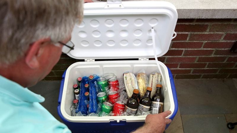 Dad’s Eyes Well Up At Sight Of Perfectly Packed Cooler