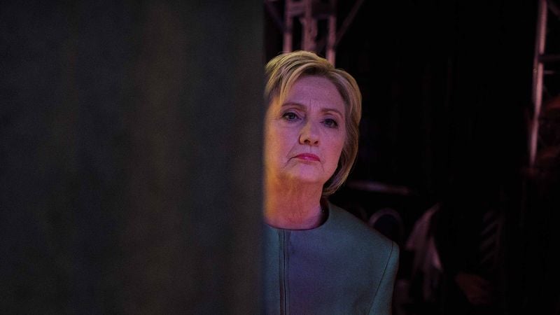 Hillary Clinton Waiting In Wings Of Stage Since 6 A.M. For DNC Speech