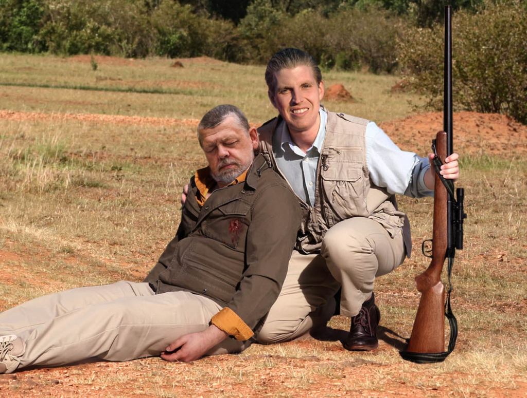 Eric Trump Poses With Carcass Of Safari Guide Shot On African Hunting Trip