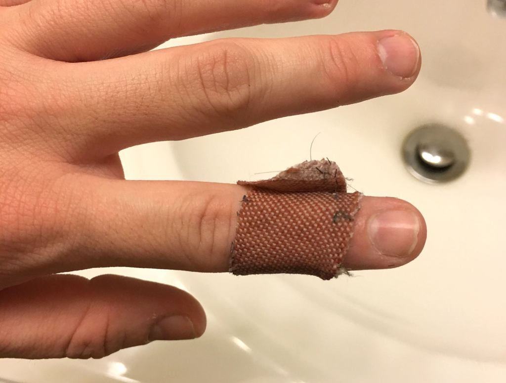 Grizzled Band-Aid Weathers Third Shower