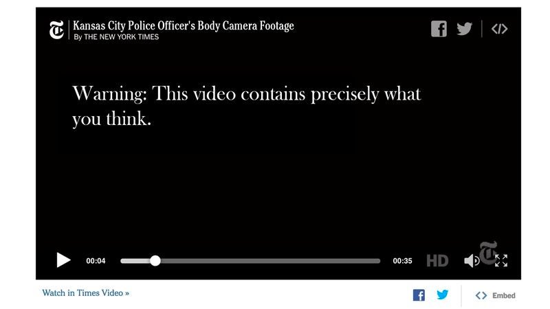 Warning On Police Body Camera Footage Cautions Viewer They About To See Pretty Much Exactly What They’d Expect