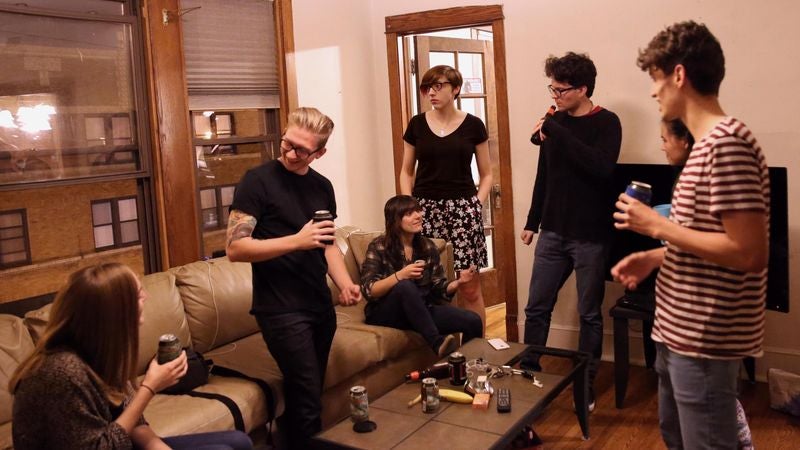 Roommate Skulking Around Edge Of Party Like Victorian Ghost Child