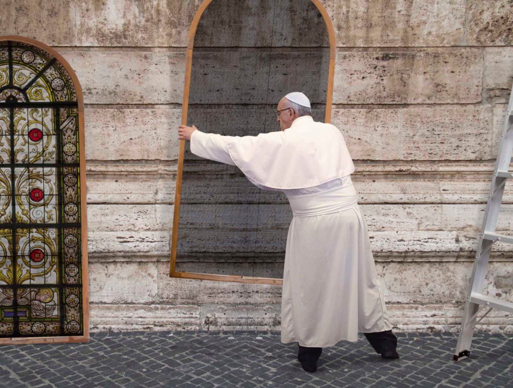 Pope Francis Spends Weekend Installing Stained Glass Storm Windows In St. Peter’s Basilica