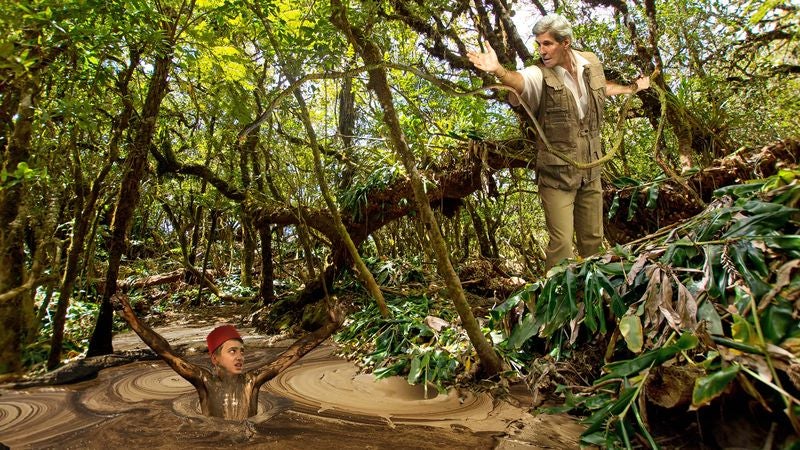 John Kerry Throws Vine Over Pit Of Quicksand To Save Child Companion